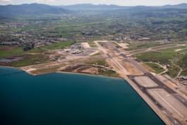 Blick auf den Flughafen Thessaloniki