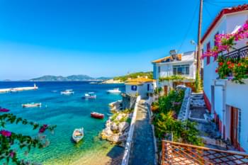 Häuser am Meer auf Samos