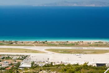 Anflug auf Rhodos