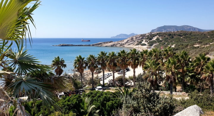 Palmenstrand auf Kos
