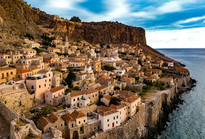 Blick auf Monemvasia