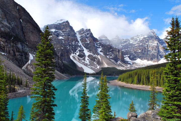 Moraine Lake im Banff National Park in Kanada