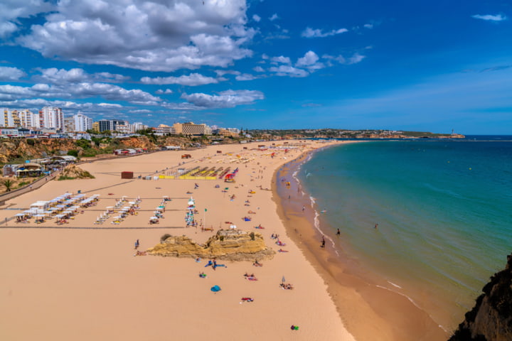 Luftaufnahme von Praia da Rocha