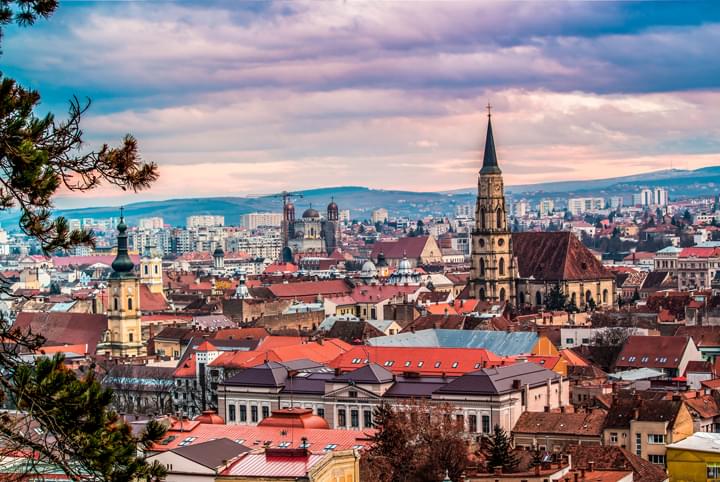 Blick über Cluj