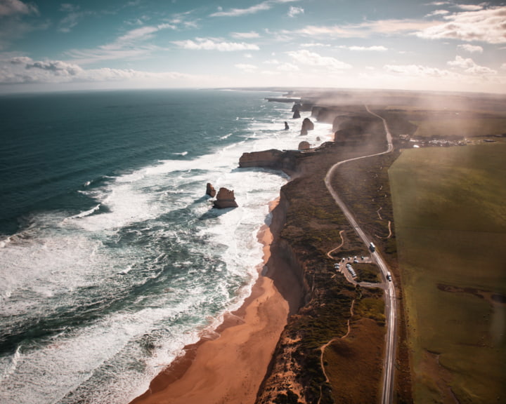 Aussicht auf die Great Ocean Road