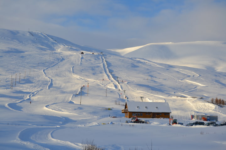 Skigebiet in Island