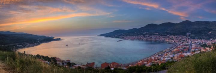Panorama von Samos und Meer