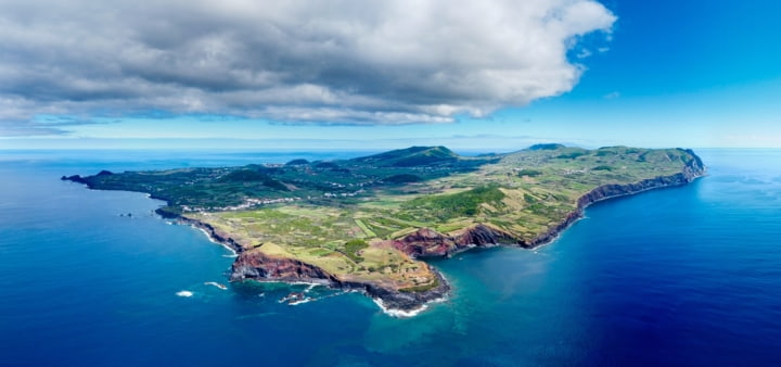Blick auf Santa Cuz de Graciosa