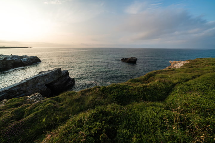 Küstenansicht von Santander, Spanien