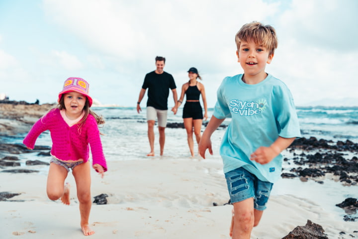 Kinder am Corralejo Strand