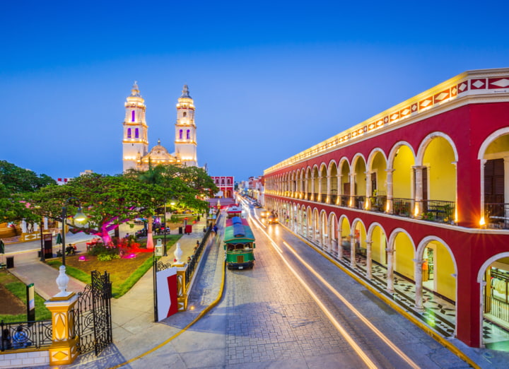 Campeche am Abend