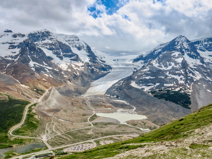 Der  Athabasca-Gletscher