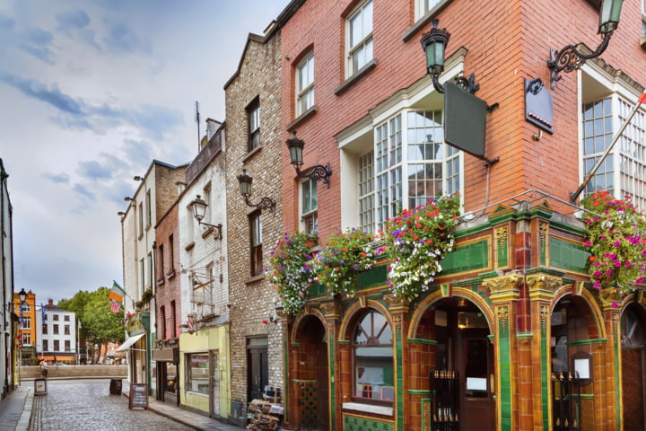 Das Temple Bar Viertel in Dublin